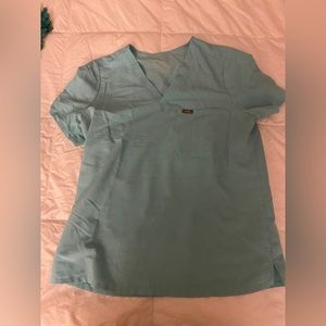 Figs mint Catarina scrub top large